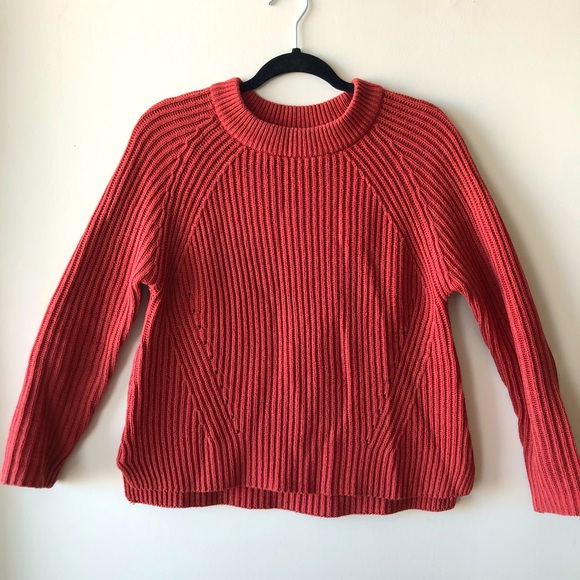 Burnt Orange Knit Sweater - Picture 1 of 6